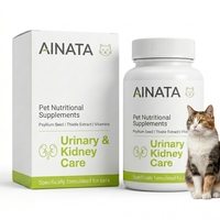 Complément alimentaire naturel 6-en-1 certifié GMP pour les voies urinaires des animaux de compagnie – Soutien complet pour les reins et la vessie des chats – Friandises à mâcher contre les calculs de struvite et les infections urinaires