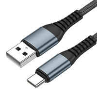 Câble USB Type C vers C personnalisé avec logo MS PD3.0 60W 3A, 1 mètre, charge rapide, noyau en cuivre pur, tressé en nylon, pour utilisation avec appareil photo