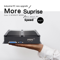 2024 Kustomisasi Baru Komputer Mini Box Tanpa Kipas Industri H4-i5-8250U untuk Industri untuk Bisnis