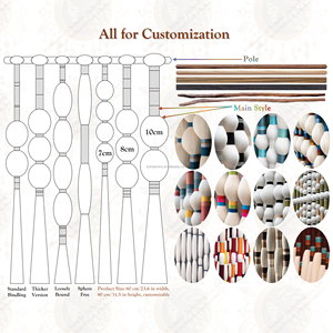 Hot Bán Tay Dệt Boho Macrame Treo Tường Sphericity Nghệ Thuật Thiết Kế Trang Trí Nội Thất Tường Trang Trí Nội Thất Cho Nhà Tường Phòng Khách - Product Image 6