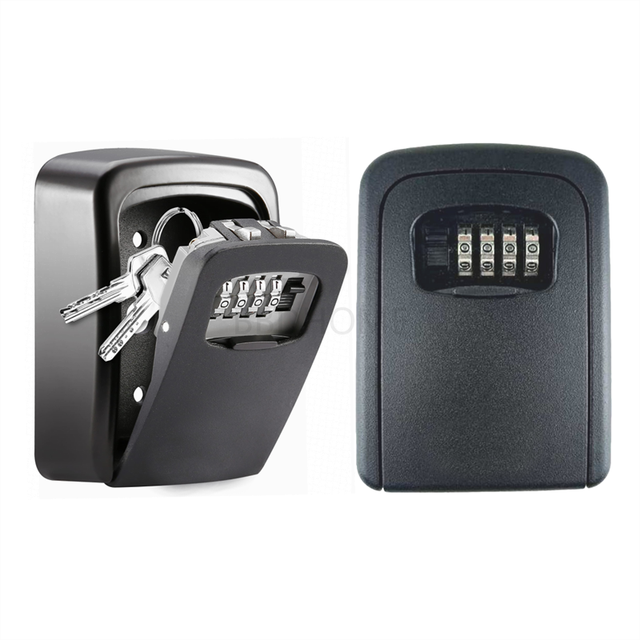 Black Aluminum Security Storage Combi Surf Code Sigma Password 4 Digit Digital Wall Mouted Combination Key Safe Lock Box