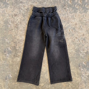 Herenset met oversized hoodie en joggingbroek, acid-washed, streetwear, stacked, sportieve trainingspak, casual, losse sweatsuit, hoodie - Product Image 3