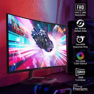 2k 4k Curved 1080p 21.5 23.8 27 32 Inch Lcd Monitors Pc 27 Inch Ips Desktop Led Pc Computer 144hz 165hz Gaming Monitor