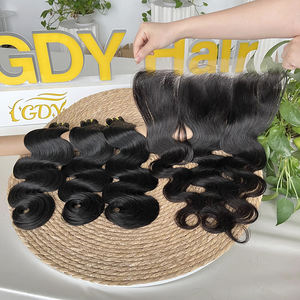 Venta al por Mayor de Cabello Humano Brasileño 100% Natural, Paquete de 3+1 con Cabello Frontal, Larga Duración, 3 Paquetes en un Solo Paquete - Product Image 3