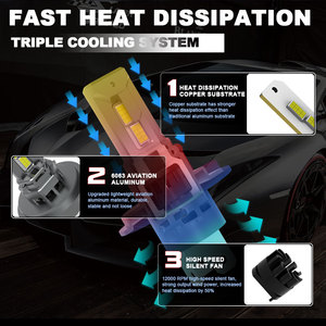 Système d'éclairage universel de voiture en aluminium 9004 LED phare de voiture H13 9005 HB3 ampoule de phare pour <span class=keywords><strong>Chevrolet</strong></span> vente en gros - Product Image 2