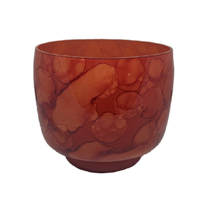 Custom New Unique Luxury Orange Marbleized Fancy Glass High Quality Handmade Decorative Multi-purpose <b>Large</b> <b>Candle</b> Globe - Product Image 1