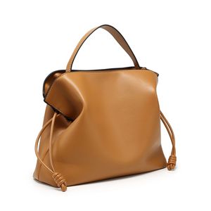 Nouveau Sac Seau Fourre-tout Personnalisé à Fermeture Éclair, Imperméable et Froncé, en Cuir PU, Design de Niche, Porté Épaule ou Bandoulière, pour le Quotidien, Sac Nuage Décontracté - Product Image 3