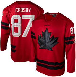 Équipe du Canada 2026 pour hommes, Sidney Crosby # 87 maillots de <span class=keywords><strong>hockey</strong></span> <span class=keywords><strong>sur</strong></span> glace |   Broderie rouge, noire et blanche - Product Image 1