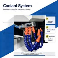 Centre d'usinage CNC LEYO M6 avec changeur d'outils automatique servo à 16 postes, fraiseuse verticale haute vitesse pour le traitement de précision des moules