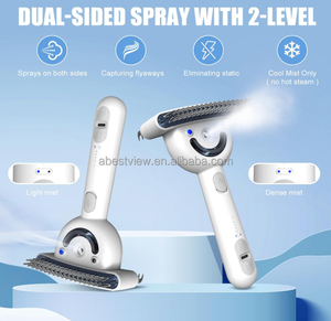Brosse de toilettage pour animaux de compagnie rechargeable et étanche, prête à l'emploi en usine, double jet de brume, dents en acier inoxydable, démêlage et élimination des poils, pour la maison - Product Image 2