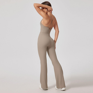 Débardeur à manches longues pour homme, taille plus, à croisement, à séchage rapide, côtelé, extensible, ajusté, léger, pour le fitness, le yoga - Product Image 1