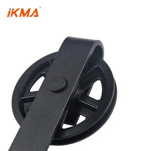 Accessoires de quincaillerie pour <span class=keywords><strong>porte</strong></span> en bois fabriqués en Chine, <span class=keywords><strong>rail</strong></span> de <span class=keywords><strong>porte</strong></span> <span class=keywords><strong>coulissante</strong></span> de style grange - Product Image 2