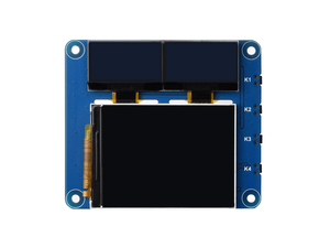 Waveshare Raspberry Pi OLED/LCD HAT, Pantalla Principal LCD IPS de 2 Pulgadas Integrada y Pantallas Secundarias OLED Azules Dobles de 0.96 Pulgadas K644 - Product Image 1