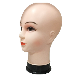 رأس عارضة أزياء من جل السيليكا بتأثير واقعي، حامل عرض شعر مستعار بشري صناعي، رأس دمية، حامل شعر مستعار نسائي، حامل شعر مستعار صناعي - Product Image 2