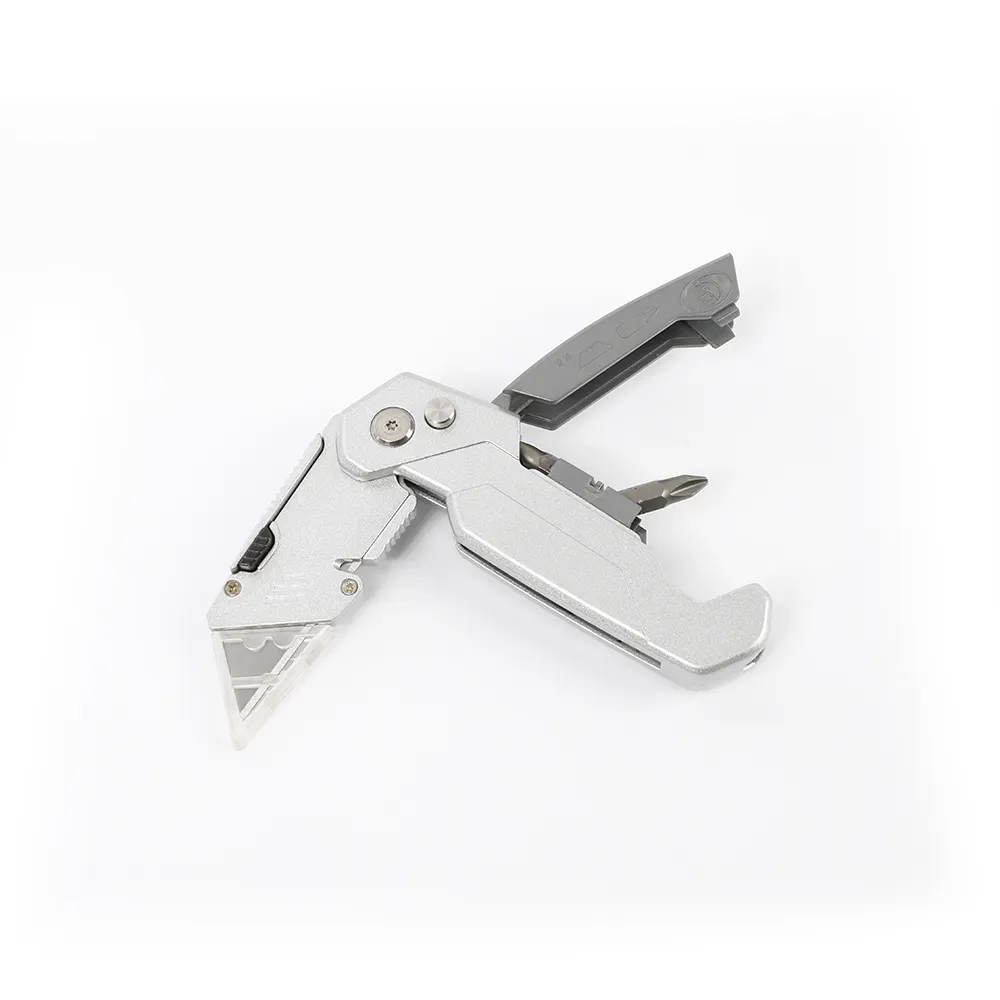 משרד cutterutility סכין מתקפל Lockback סכין שירות מהיר שינוי תיבת קאטר עם 2 להב נוסף כלול