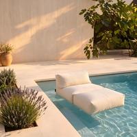 Lit de repos flottant gonflable de luxe pour piscine de complexe hôtelier et mobilier de loisirs extérieur pour hôtel
