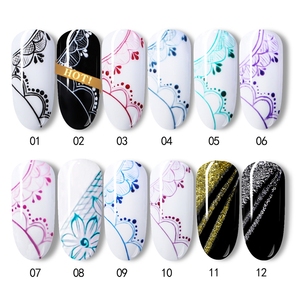 Gel Elastico ad Alta Pigmentazione 10ml per Effetto Ragnatela, Gel UV LED per <span class=keywords><strong>Disegno</strong></span> a Filo, per Nail Art Fai-<span class=keywords><strong>da</strong></span>-Te - Product Image 3