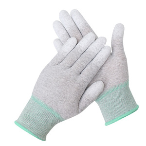 アマゾンEsd手袋に女性用PuコーティングされたパームニットドバイUae 3パック - Product Image 3