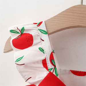 Ropa de Verano para Niña, Vestido sin Espalda con Lazo, Nuevo Estilo, Vestido Estampado Encantador para Bebé Niña, 2 Piezas - Product Image 5