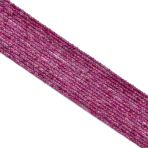 अनुकूलित रूबी पत्थर के बीड्स 2/3/4 मिमी कठोर काटने वाले प्राकृतिक बहुआयामी बहु-रंग कंगन और हार न्यूनतम - Product Image 2