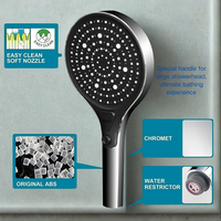 Pommeau de douche à économie d'eau en ABS de haute qualité avec filtre haute pression pour salle de bain toilette hôtel appartement utilisation