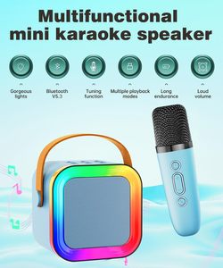 Kid <b>Mini</b> Karaoke Machine-Wireless 5W Portable <b>Speaker</b> with 10m Range Educational Toy for 5-15 Years Unisex <b>Mini</b> Karaoke Machine - Product Image 3