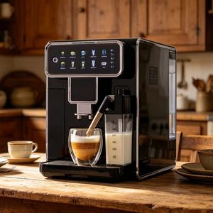 Cafetera de un solo toque con espumador de leche incorporado: experimente el café de cafetería en casa con la comodidad de un solo toque. - Product Image 2
