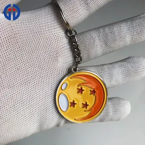 Custom Logo Cartoon Logo Engraving Ring Metal Keychains