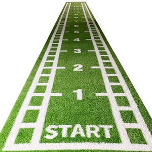 Tapis de gazon artificiel synthétique vert personnalisé, durable, résistant à l'usure, <span class=keywords><strong>pour</strong></span> <span class=keywords><strong>salle</strong></span> de sport, entraînement sportif et zones de <span class=keywords><strong>fitness</strong></span> intérieures et extérieures - Product Image 2