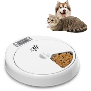 AFP thông minh tự động vật nuôi trung chuyển thực phẩm Dispenser với lập trình hẹn giờ 5 bữa ăn điện tự động chó mèo trung chuyển cho khô và ướt thực phẩm - Product Image 1