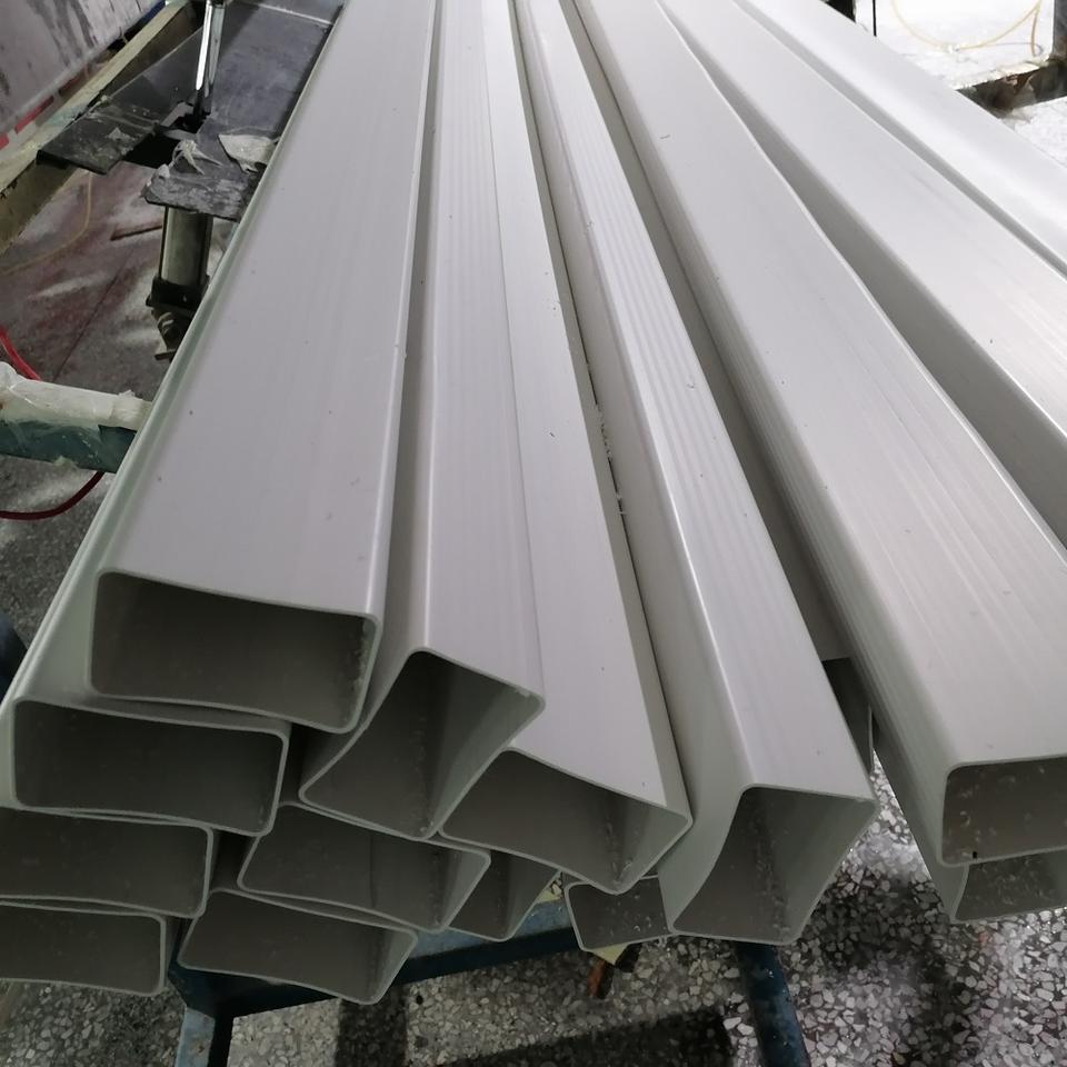 Custom Extruded PVC Rectangular Tubes - 83mm Width, 53mm Height, White ...