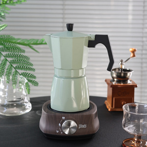 Poêle Moka Cafetière Espresso Design Classique Pot à Moka en Aluminium pour Plaques à Induction Électriques à Gaz Portable pour Utilisation - Product Image 2