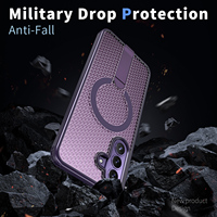 Étui magnétique respirant à dissipation thermique pour Samsung A27 A57 A37 A17 A07 A56 A36 X Cover 7 Pro avec recharge sans fil