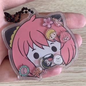 LLavero de anime figura acrílica personajes de dibujos animados llavero modelo muñeca cosplay-F - Product Image 3