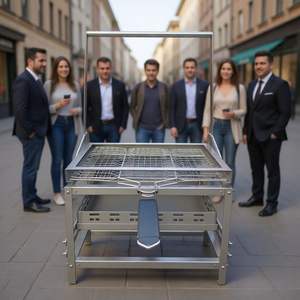 <span class=keywords><strong>Barbecue</strong></span> Rotatif BlazeFor Gril en Acier Inoxydable pour Marché <span class=keywords><strong>Français</strong></span>, Gril Rotatif au <span class=keywords><strong>Charbon</strong></span> de Bois pour Jardins Européens - Product Image 1