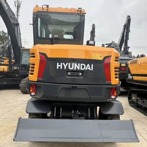 Excavadora de Ruedas Hyundai HW60ECO Usada, Miniexcavadora de 5.65 Toneladas, Maquinaria de Construcción de Segunda Mano con Pocas Horas de Uso - Product Image 3