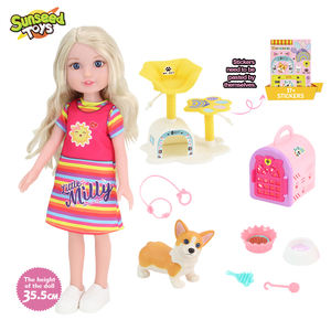 Muñeca <span class=keywords><strong>Reborn</strong></span> de Vinilo Plástico de Moda de 14 Pulgadas SUNSEED TOY, Juguete de Mascota para Niñas, Juego Interactivo de Vestir, Escala 1:12, Edades 5-7 - Product Image 2