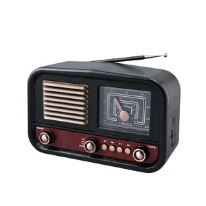 Portable Vintage Retro radio Solar powered AC Rechargeable Classic Desktop Fm Am Radios