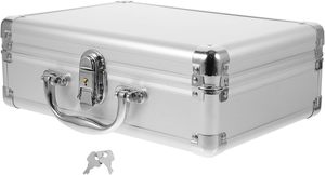 Maletín de aluminio <span class=keywords><strong>con</strong></span> cerradura y llaves Estuche rígido Estuche de inserción de espuma de aluminio - Product Image 4