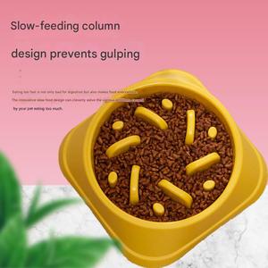Mangiatoia per cani lenta con Base antiscivolo antiscivolo per ridurre il gonfiore eccessivo vomito obesità per cibi crudi secchi umidi - Product Image 3