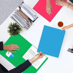 Tùy chỉnh thư Kích thước hai túi thư mục A4 giấy tài liệu trình bày tập tin thư mục kinh doanh tập tin thư mục với khe cắm thẻ - Product Image 6