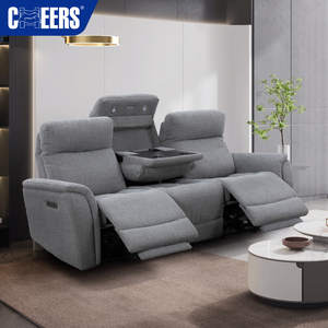 MANWAH CHEERS Nouveau Canapé Inclinable Électrique en Tissu 3+2 Places à Fonction Zéro-Friction pour Salon - Product Image 1