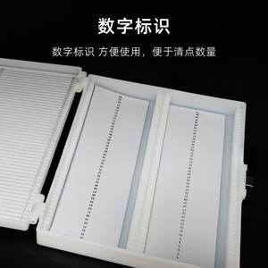 Pathology Slide <b>Box</b> 100 Slides With Buckle Storage Mailing Case Microscope Slide Container - Product Image 3