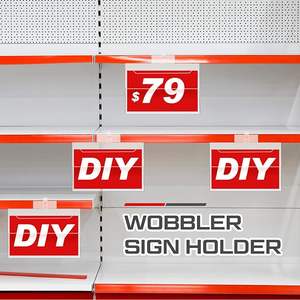 Portaetiquetas Colgantes de Plástico para Estantes de Supermercado, Soporte para Letreros de PVC, Ecológico, Duradero, Personalizable, para Puntos de Venta Minoristas - Product Image 5