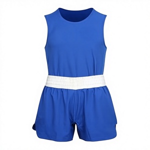 2025 New Custom Men's Boxing Singlets Stretch 100% <b>Polyester</b> 240g Bulgaria International Sublimation <b>Boxers</b> Uniforms - Product Image 3