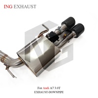 Système d'échappement à soupapes ING pour Audi A7 3.0T V6 2010-2025 |   Système d'échappement SUS304 avec télécommande pour C7/C8, système d'échappement très bien noté