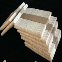 50 Pcs Bundle Emballé Bord Rond 114*10*2mm Bâtons De Crème Glacée En Bois Bâtons De Popsicle En Stock