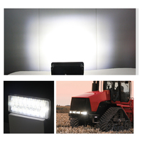 Le rectangle agricole de tracteur de 12V 24V a mené l'inondation de la puissance élevée 108W de phare/tache a mené le phare central