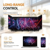 Muen P2.6 Mur vidéo LED portable à six panneaux pour cabine DJ, scène de boîte de nuit, club de musique, événements et spectacles