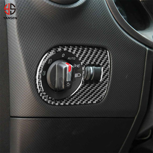 <span class=keywords><strong>Autocollant</strong></span> de garniture de cadre de commutateur de phare de voiture en fibre de carbone pour <span class=keywords><strong>Seat</strong></span> <span class=keywords><strong>Leon</strong></span> 2005-2012, décoration et protection intérieure, installation facile - Product Image 4